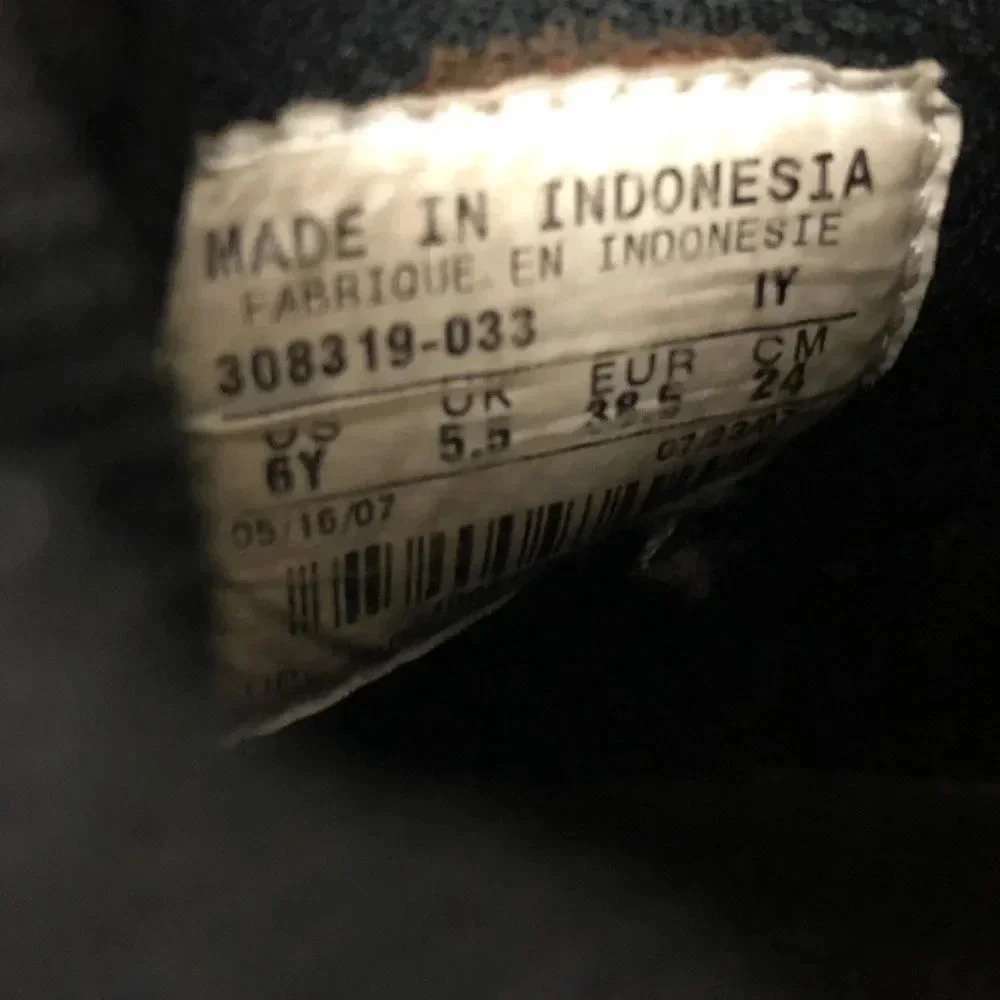 Nike Black Patent Color Block Dunk High Flamingo (Gs) size 6 - Picture 7 of 7